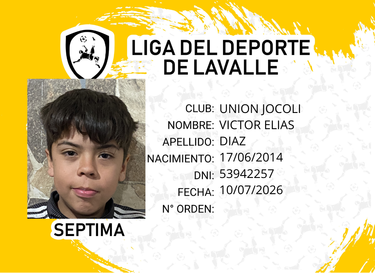 Foto carnet DIAZ, VICTOR ELIAS