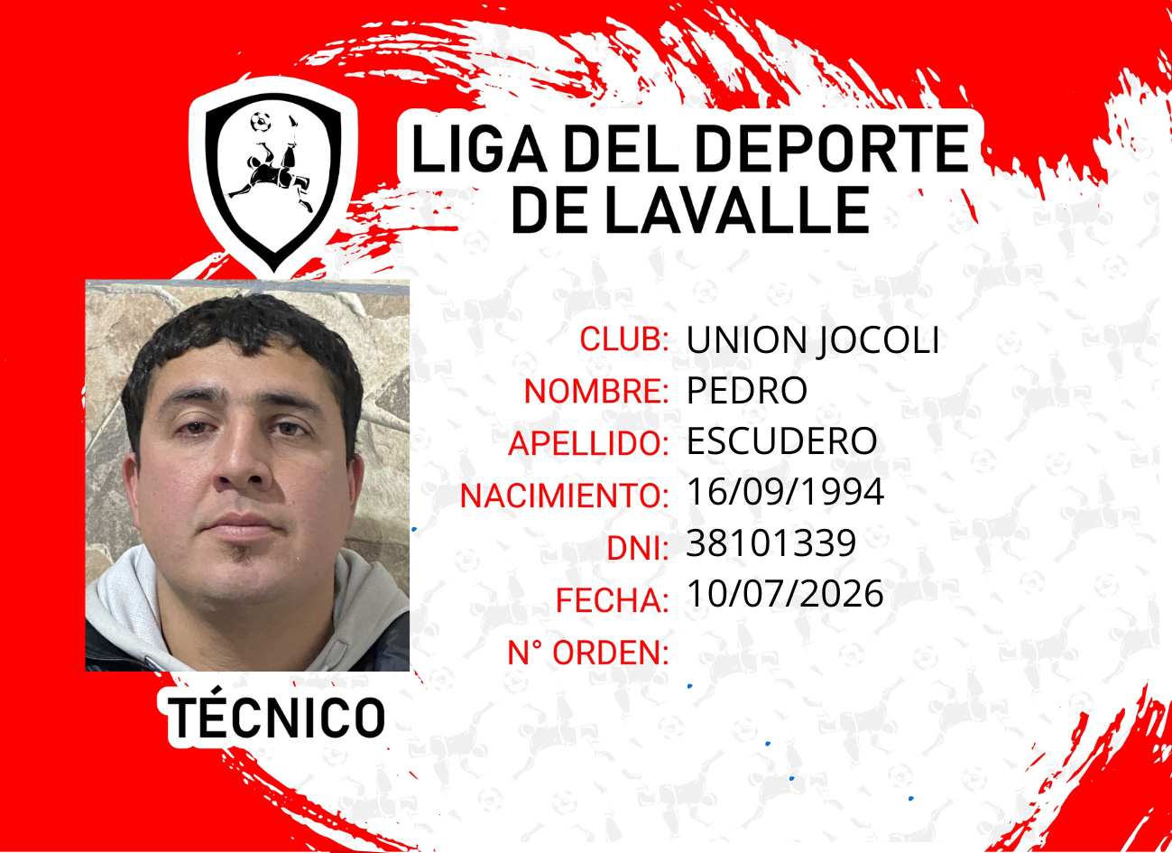 Foto carnet ESCUDERO, PEDRO