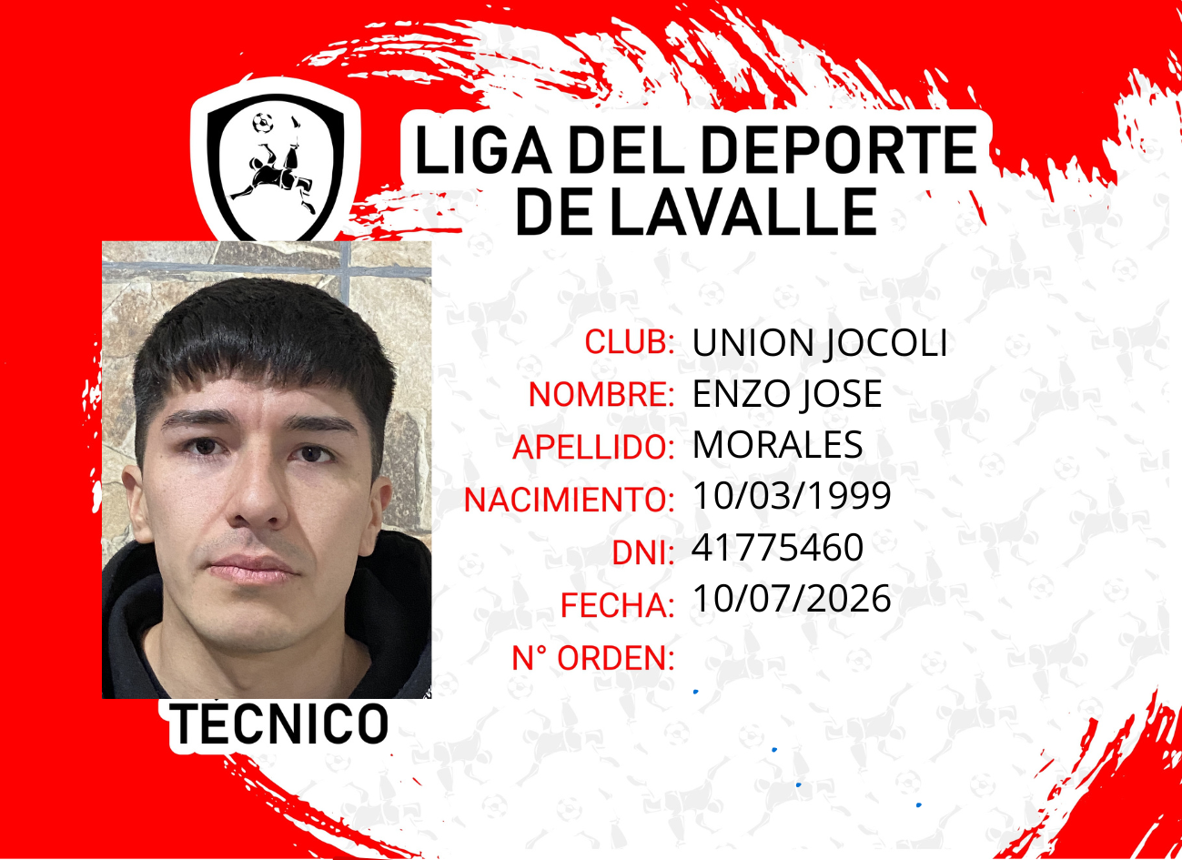 Foto carnet MORALES, ENZO JOSE