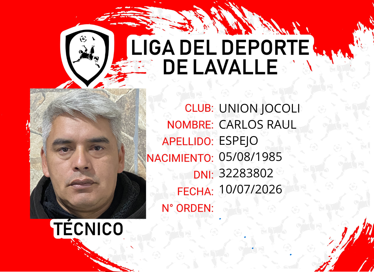 Foto carnet ESPEJO, CARLOS RAUL