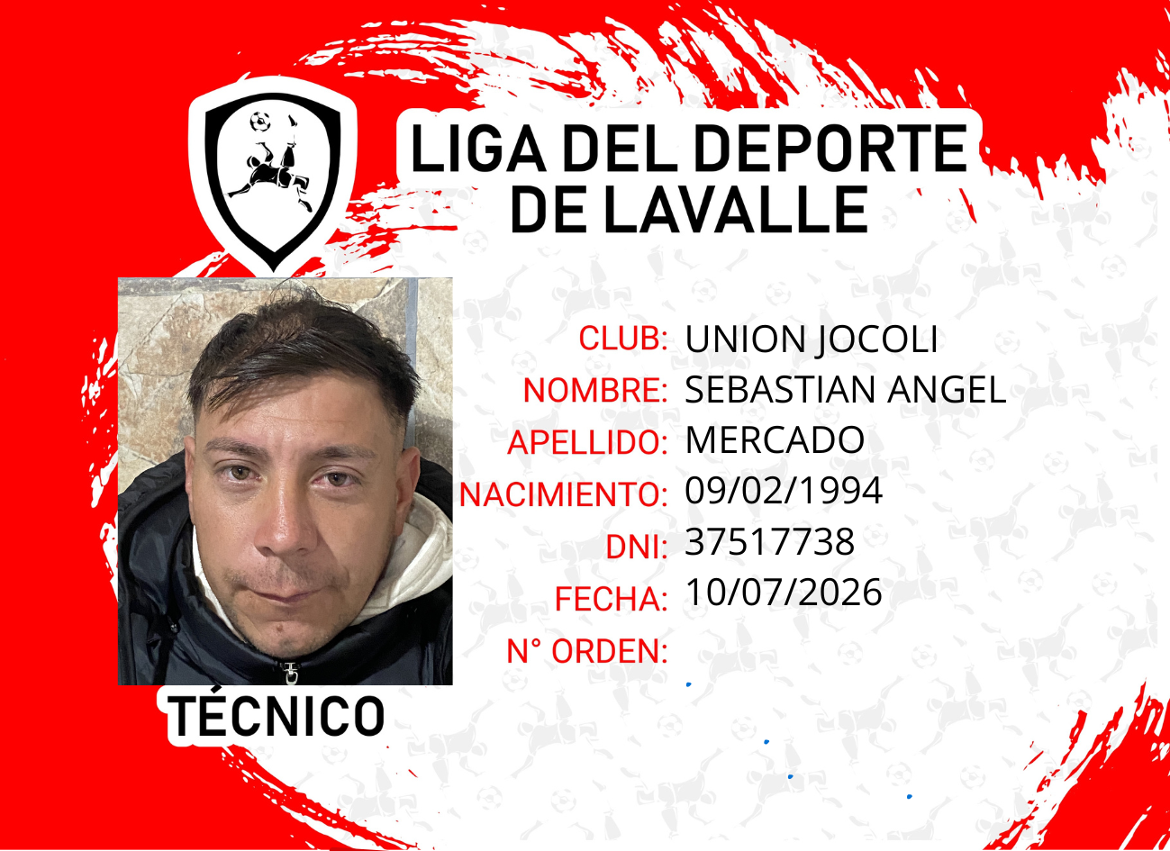 Foto carnet MERCADO, SEBASTIAN ANGEL