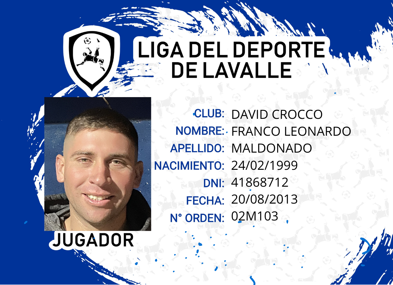 Foto carnet MALDONADO FRANCO LEONARDO