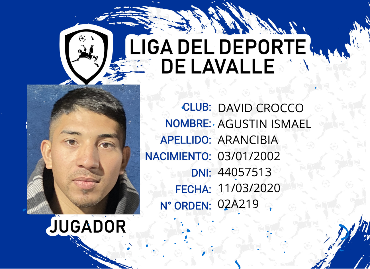 Foto carnet ARANCIBIA AGUSTIN ISMAEL