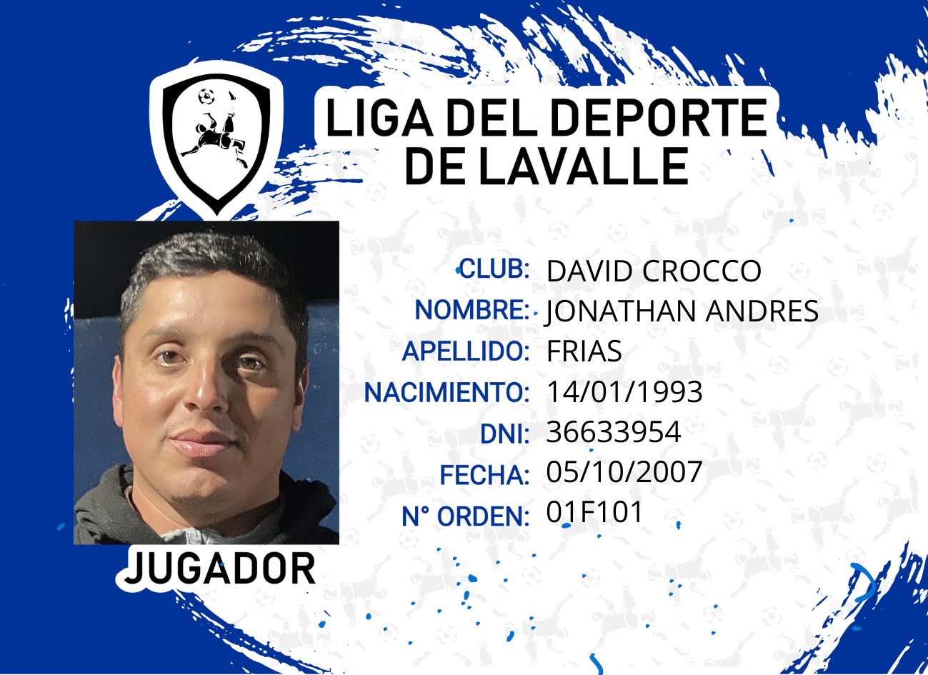 Foto carnet FRIAS JONATHAN ANDRES 