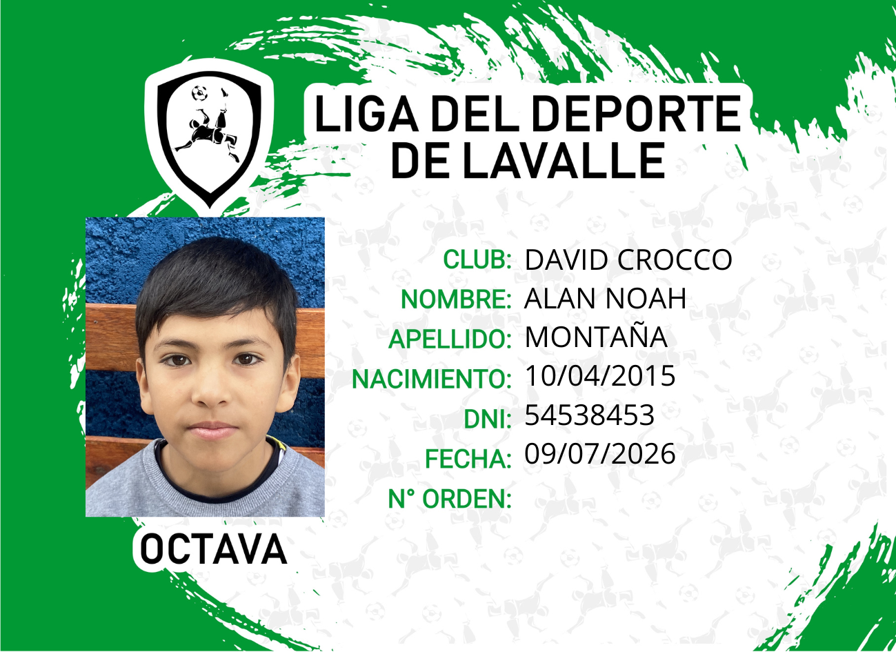 Foto carnet MONTAÑA ALAM NOAH