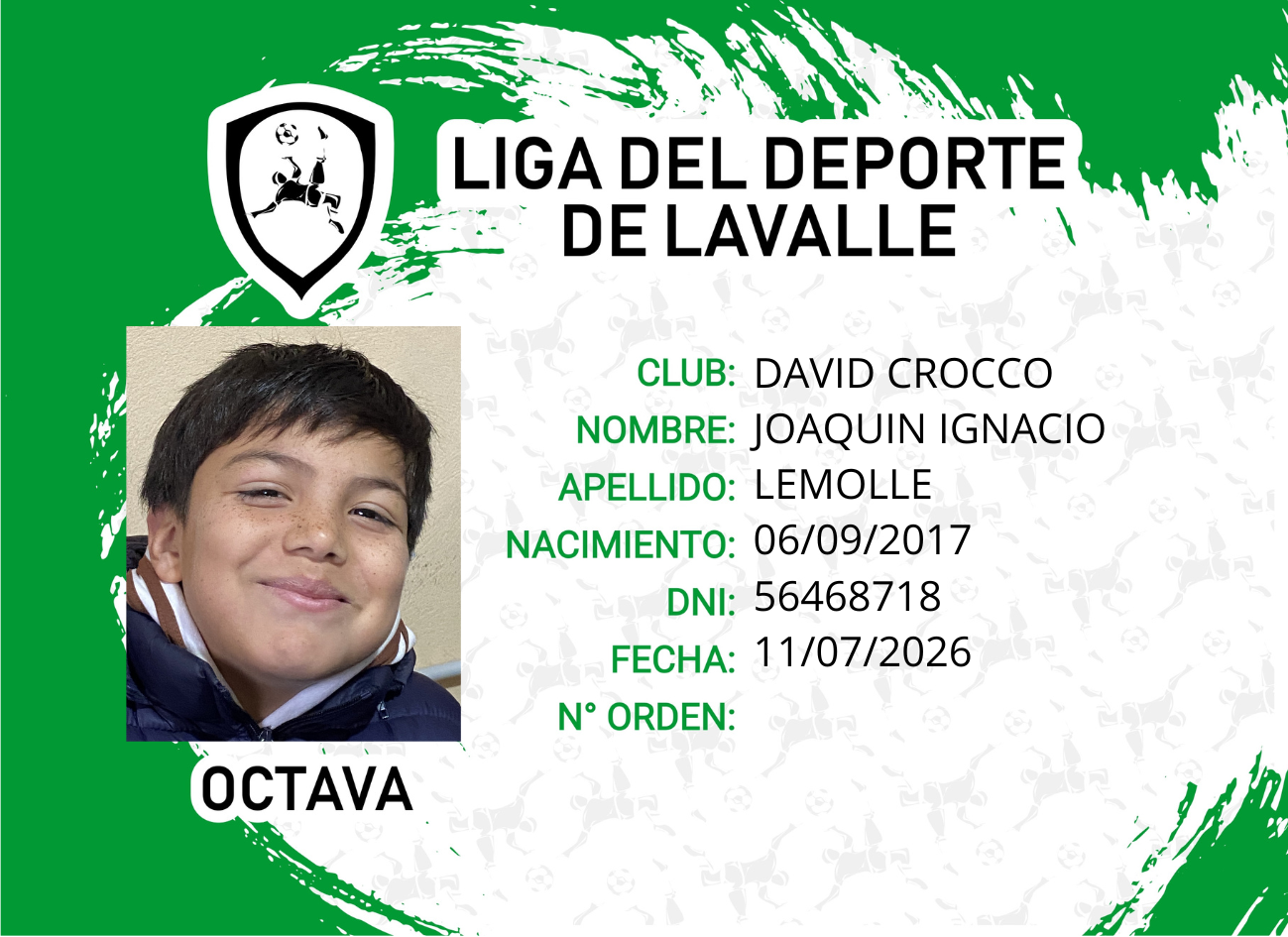 Foto carnet LEMOLLE, JOAQUIN IGNACIO