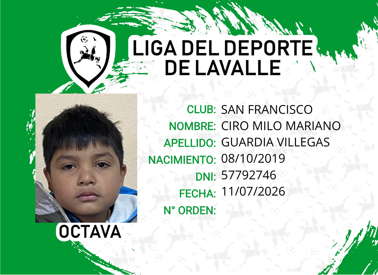Foto carnet GUARDIA VILLEGAS, CIRO MILO MARIANO