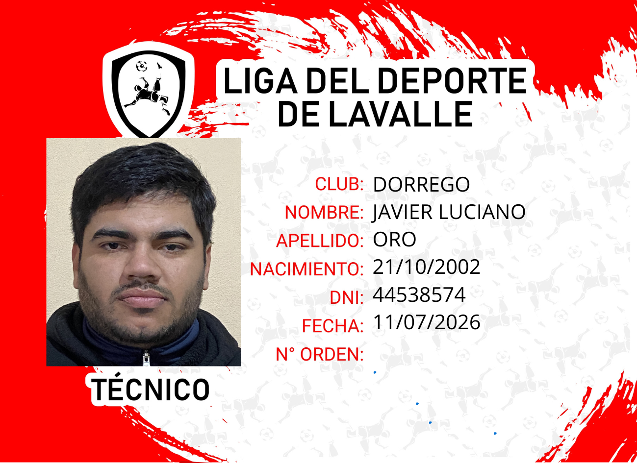 Foto carnet ORO, JAVIER LUCIANO
