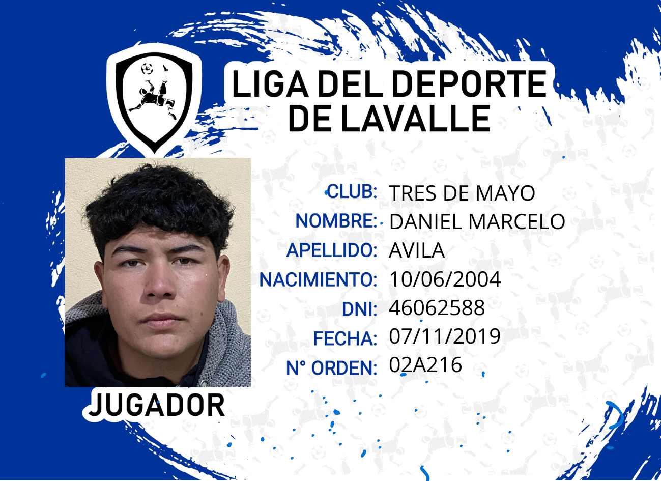 Foto carnet AVILA, DANIEL MARCELO