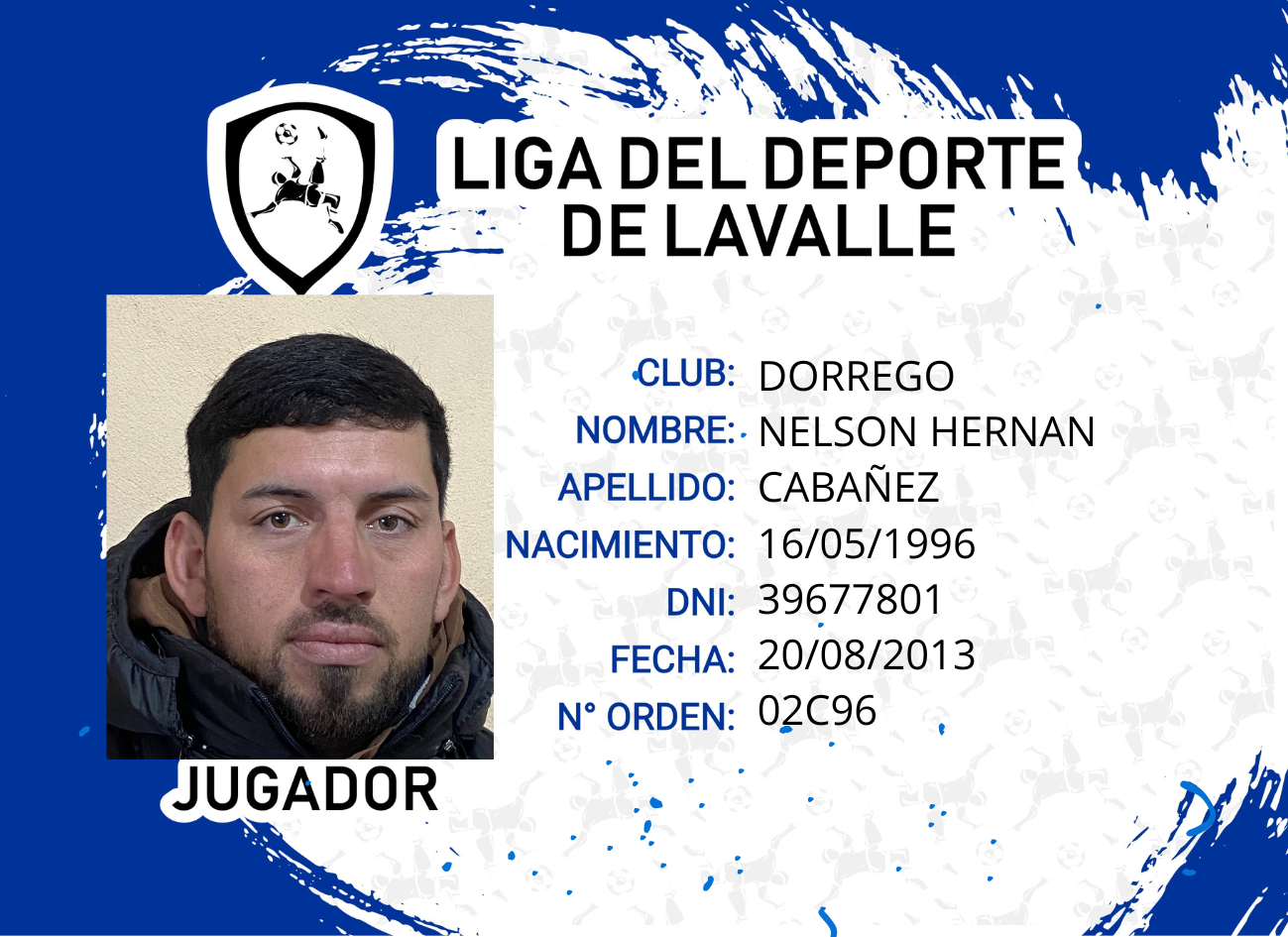 Foto carnet CABAÑEZ, NELSON HERNAN