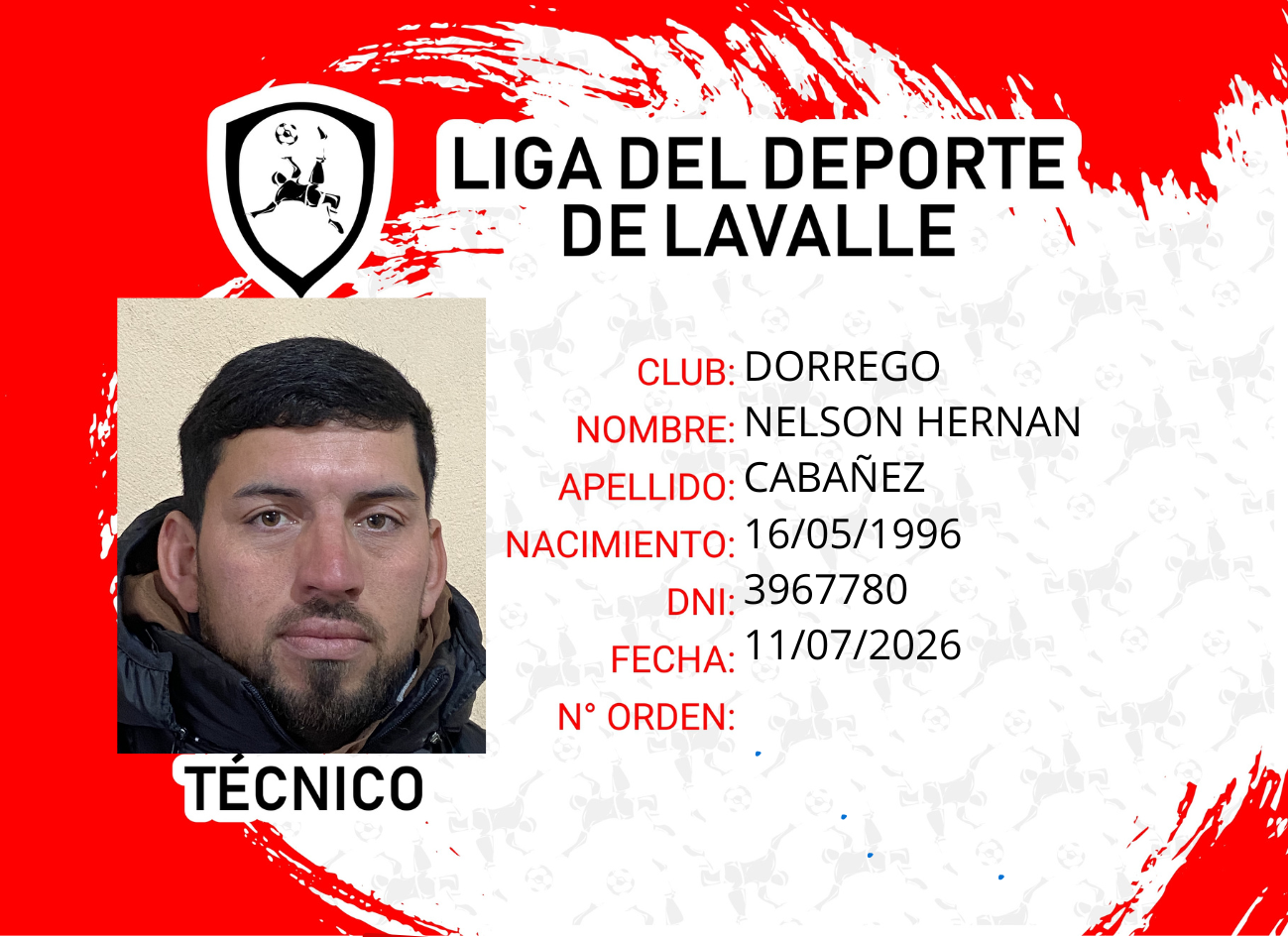 Foto carnet CABAÑEZ, NELSON HERNAN