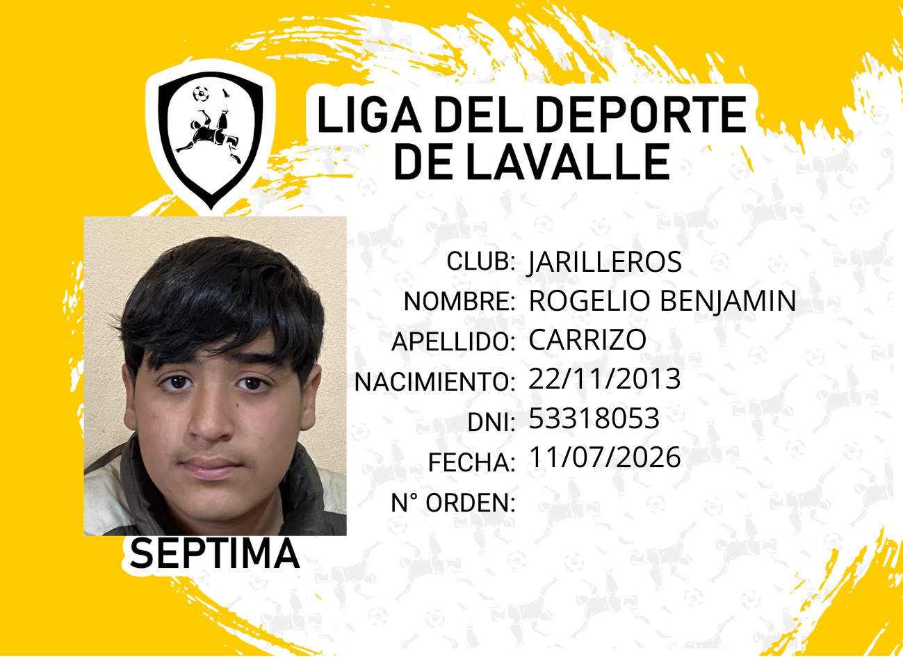 Foto carnet CARRIZO, ROGELIO BENJAMIN