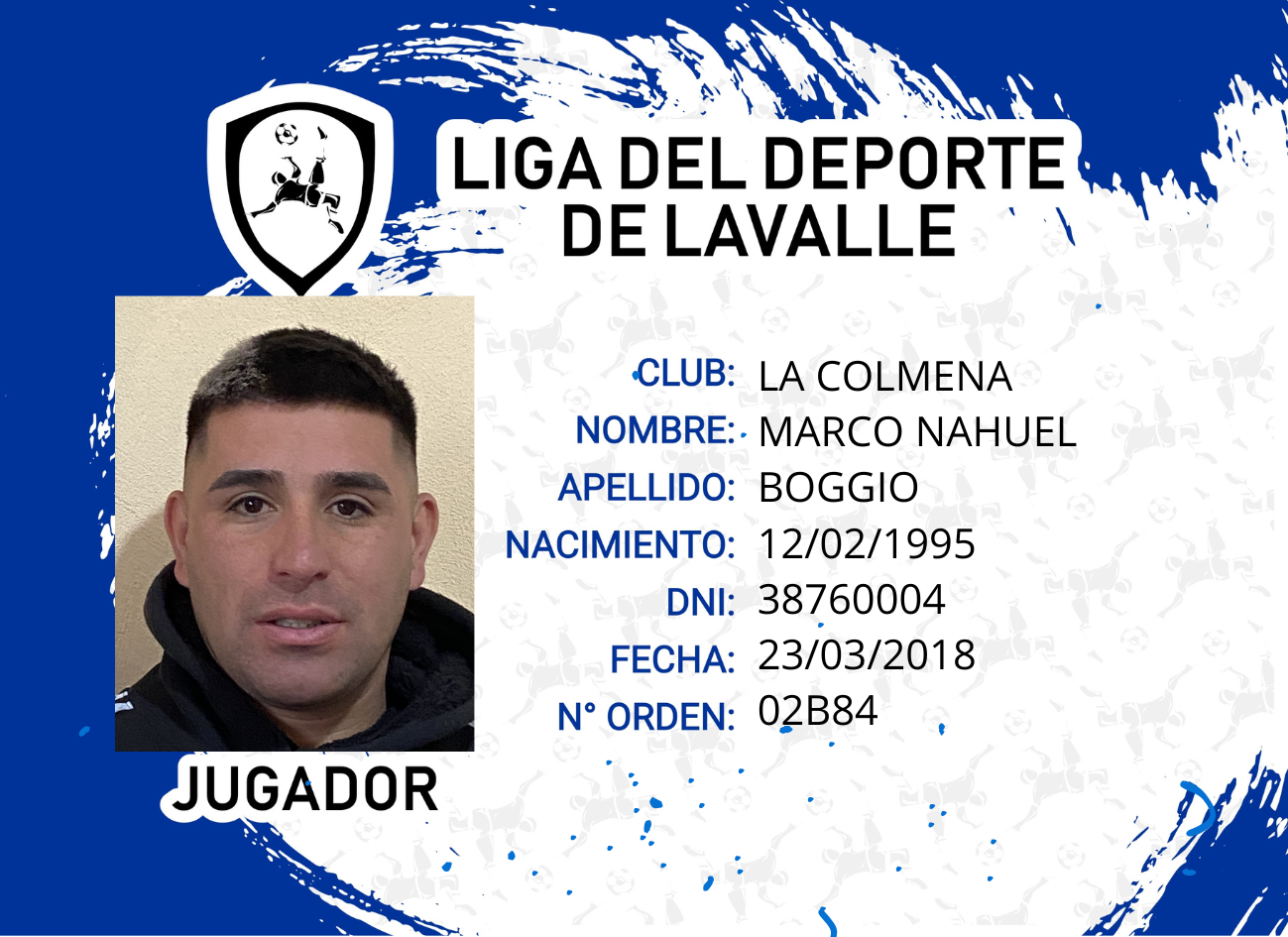 Foto carnet BOGGIO, MARCO MANUEL