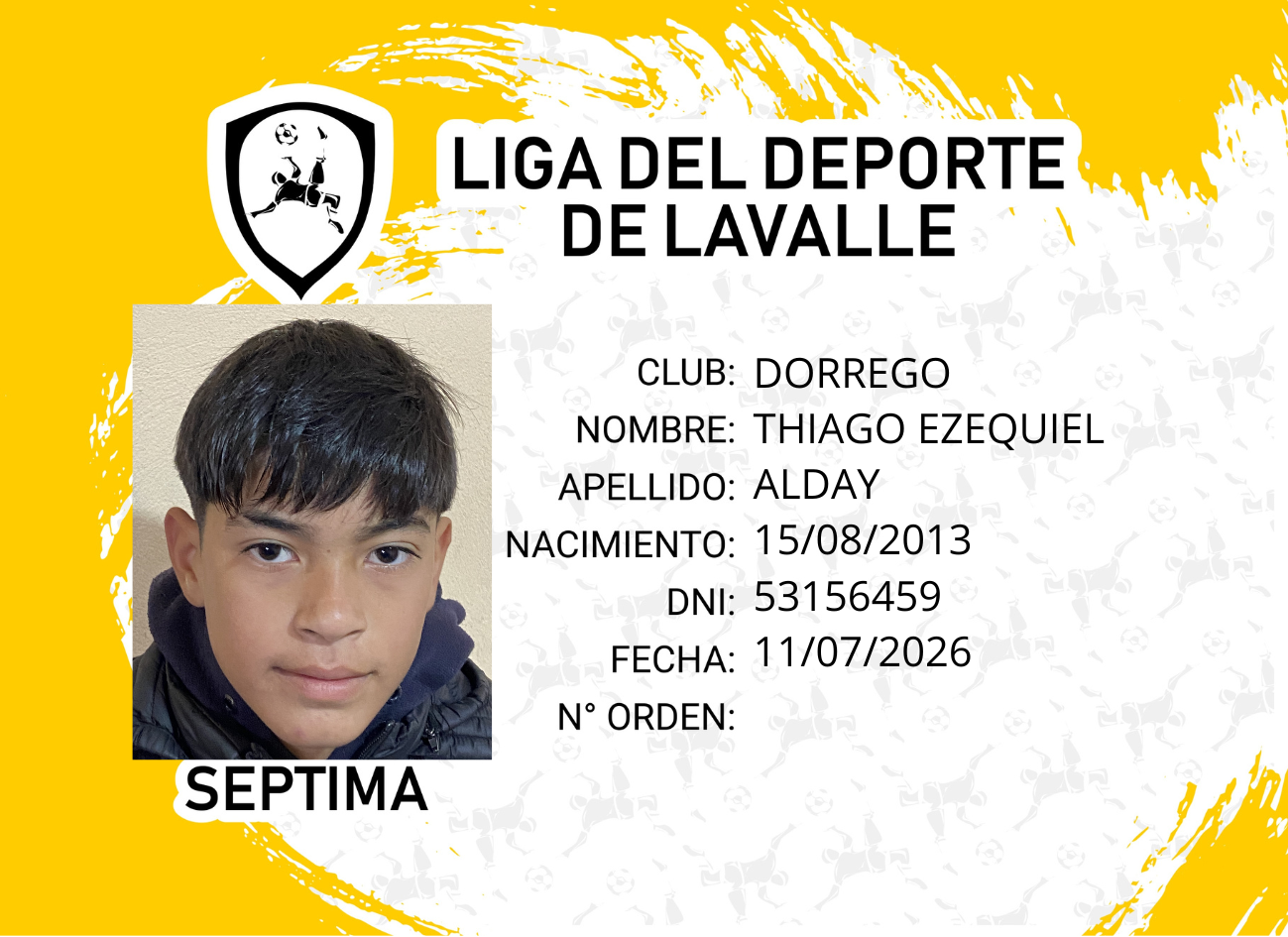 Foto carnet ALDAY, THIAGO EZEQUIEL