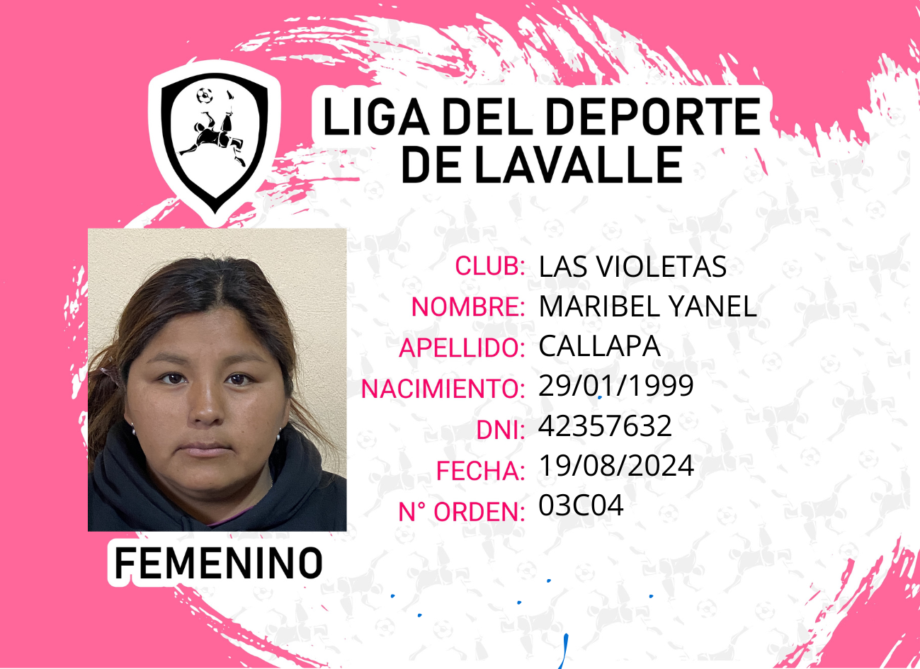 Foto carnet CALLAPA, MARIBEL YANEL