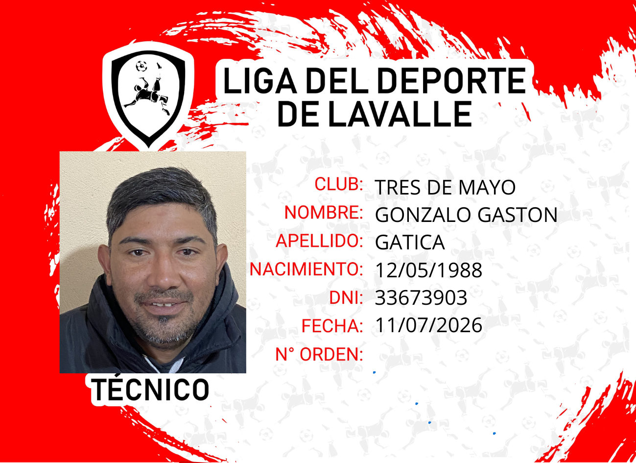 Foto carnet GATICA, GONZALO GASTON