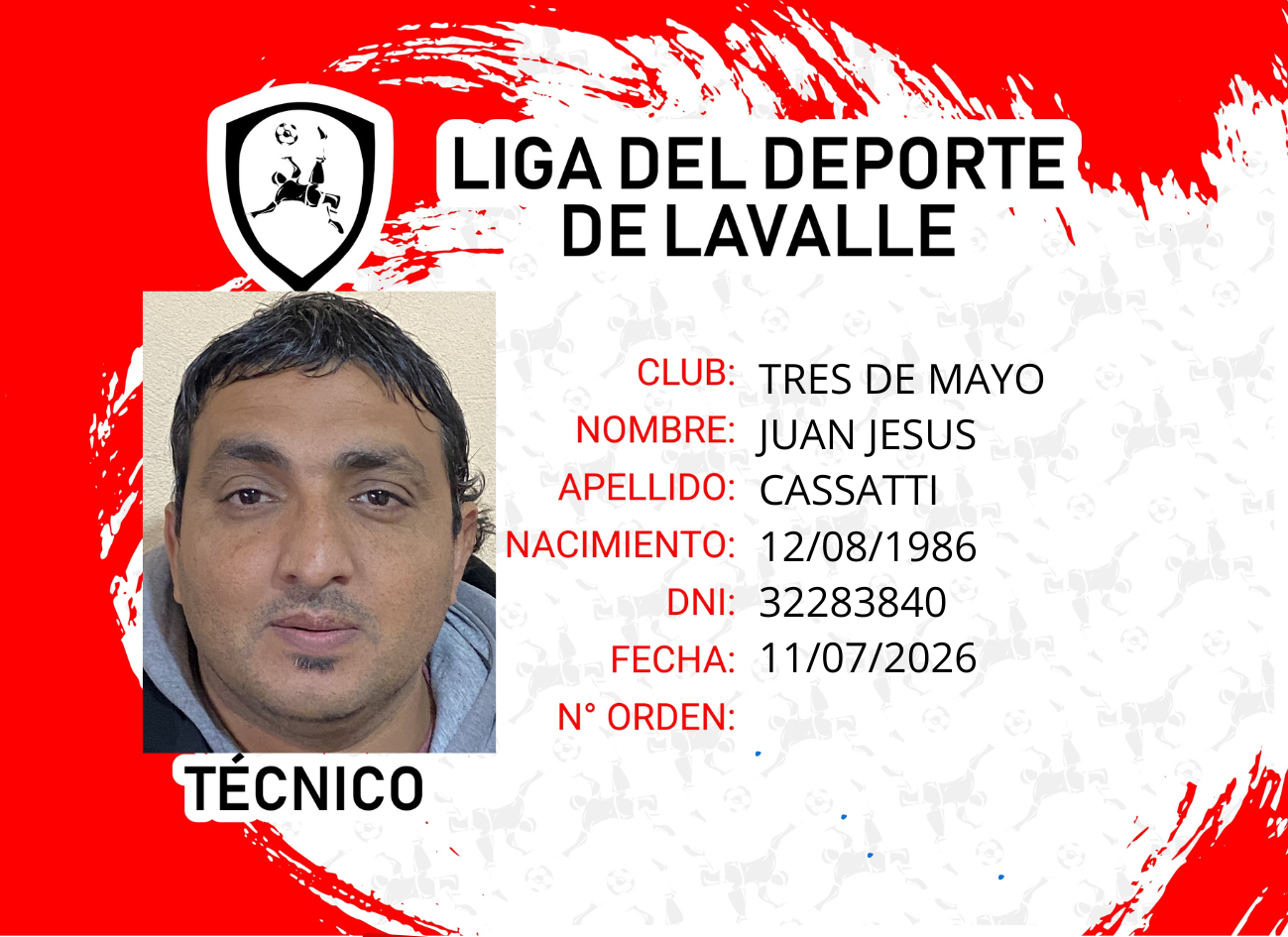 Foto carnet CASSATTI, JUAN JESUS