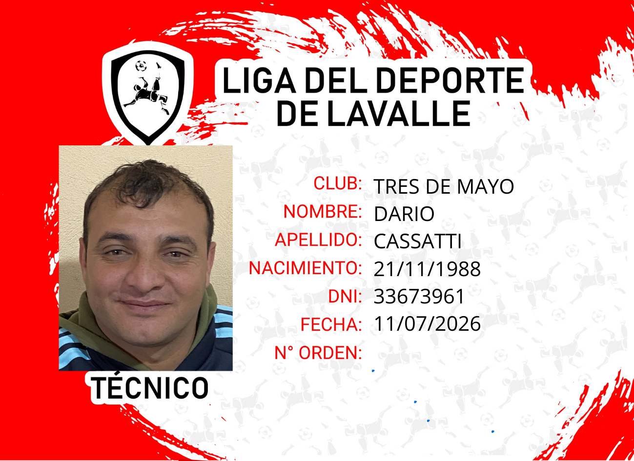 Foto carnet CASSATTI, DARIO