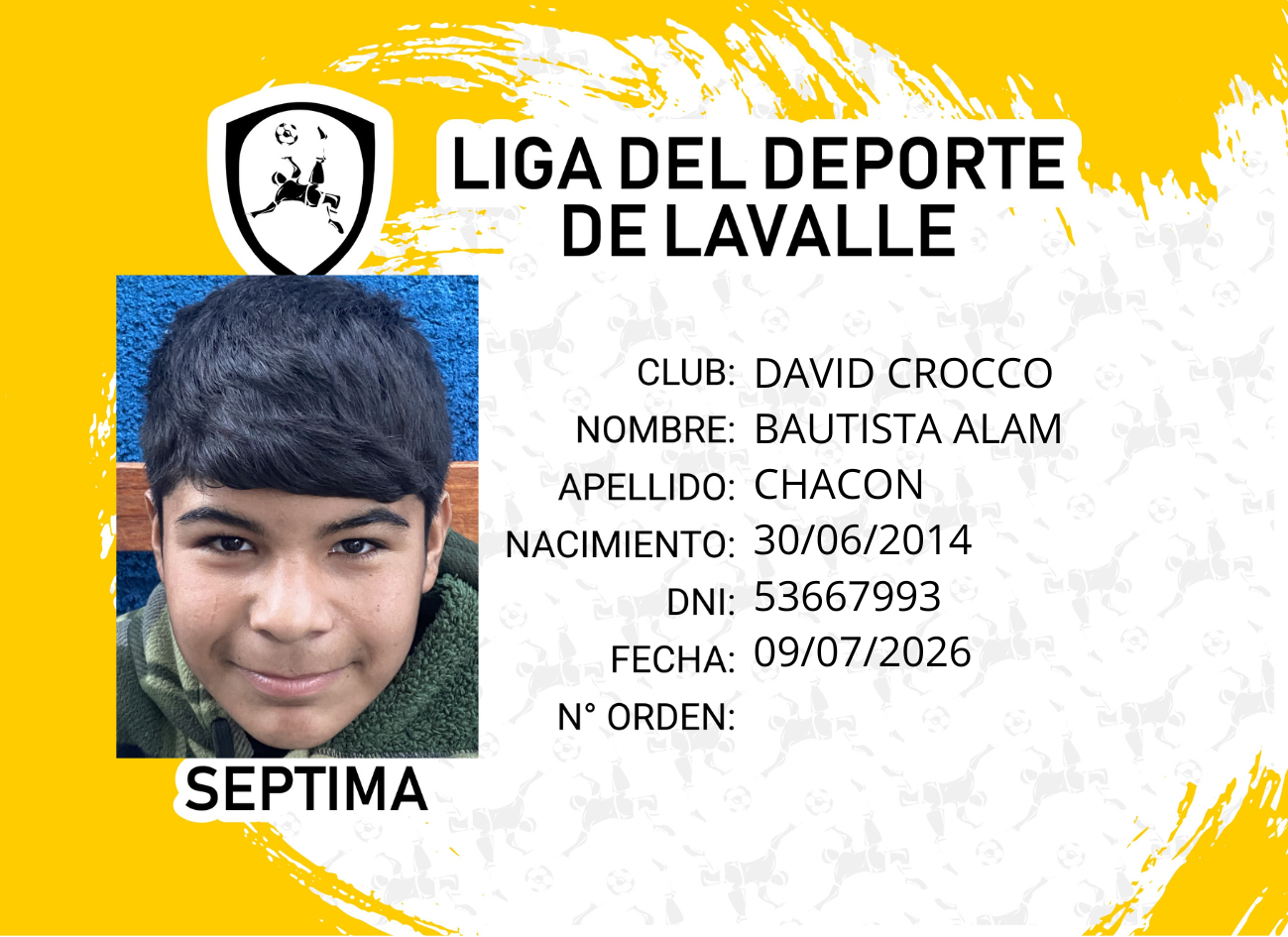 Foto carnet CHACON BAUTISTA ALAM