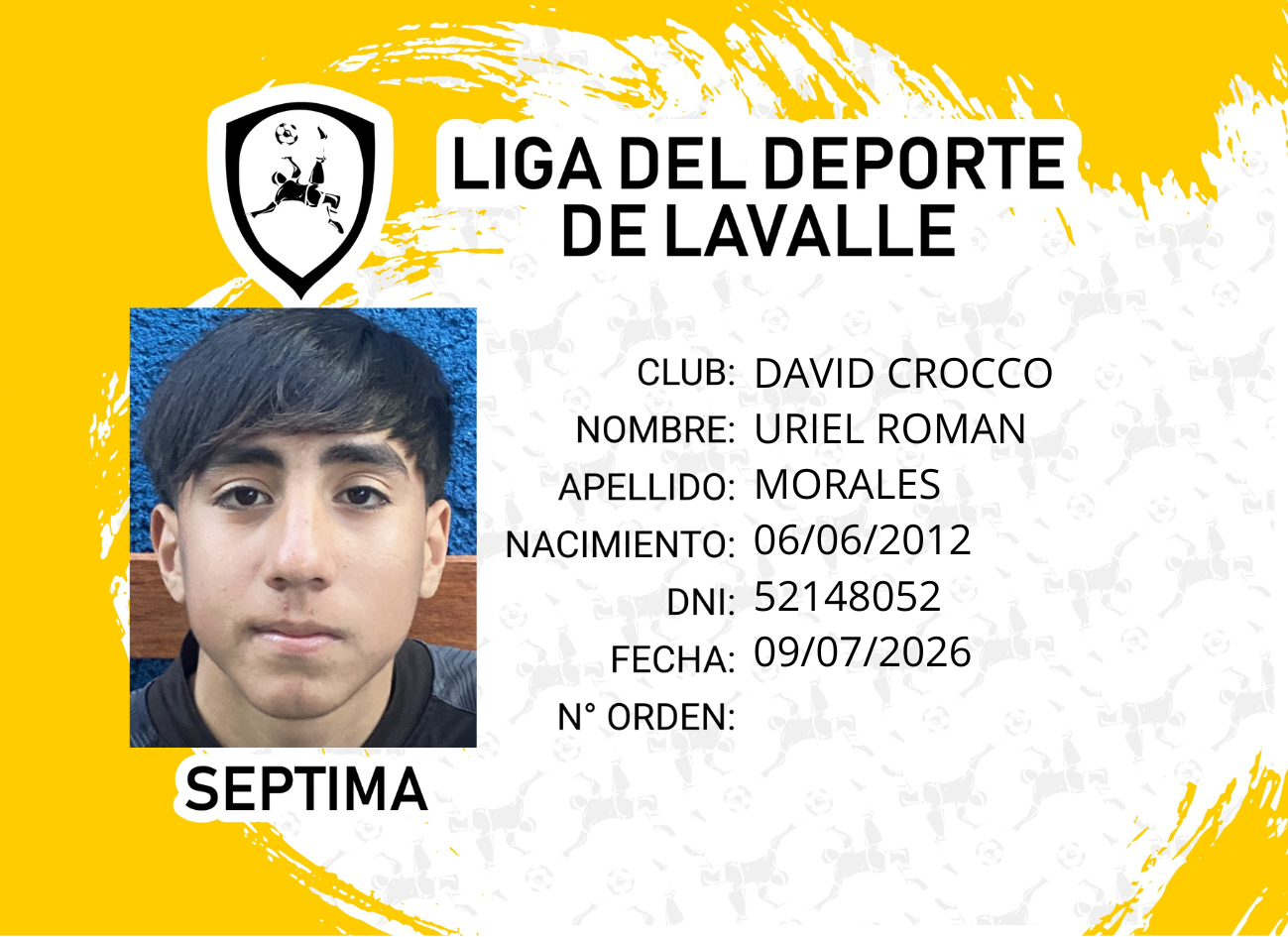 Foto carnet MORALES URIEL ROMAN 