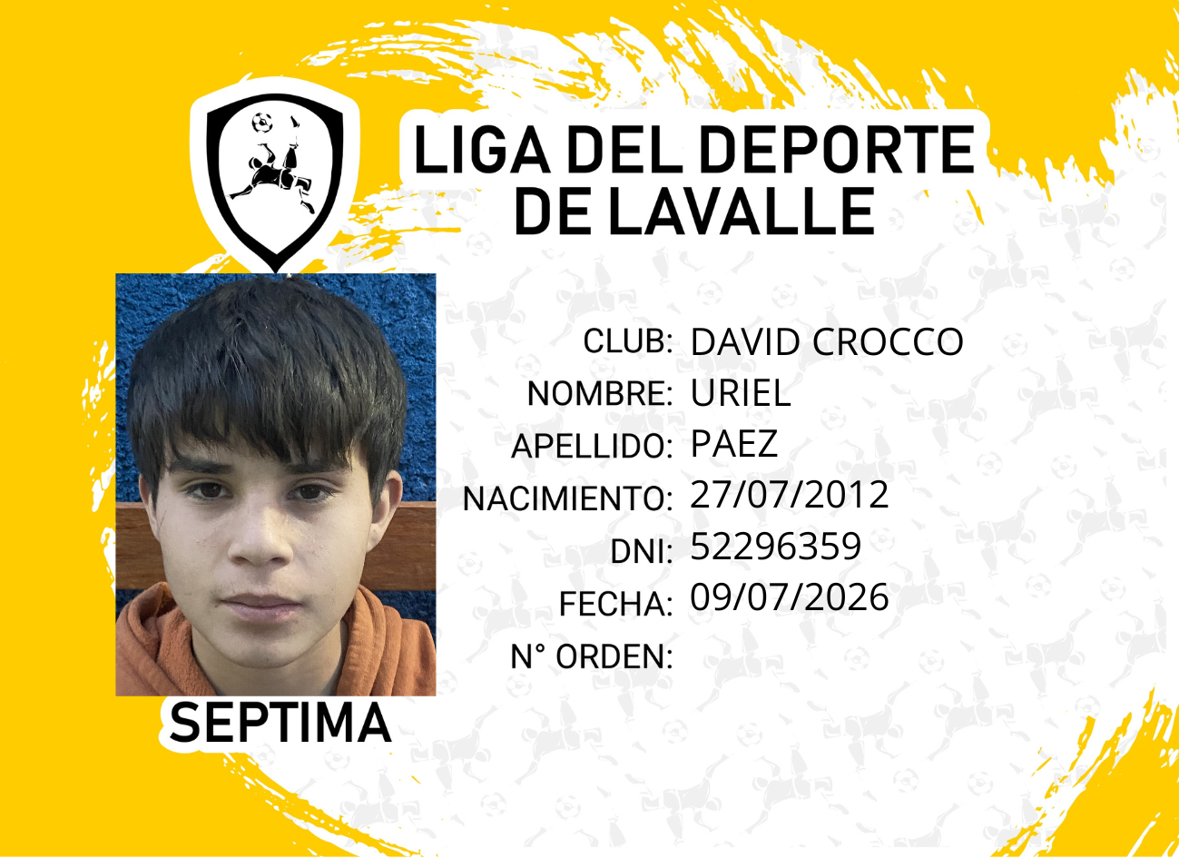 Foto carnet PAEZ URIEL
