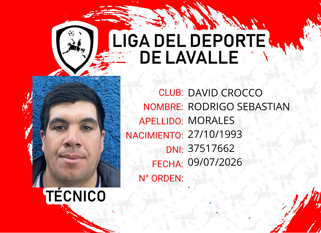 Foto carnet MORALES ROGRIGO SEBASTIAN 