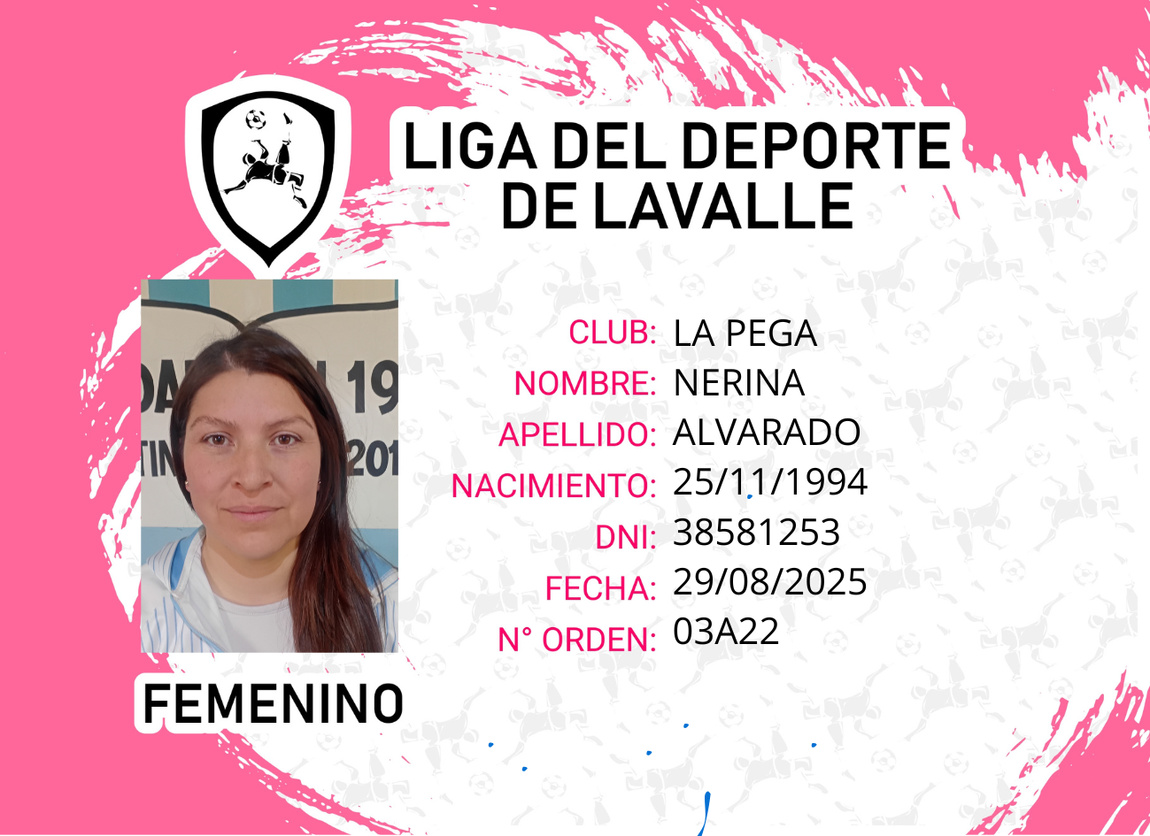 Foto carnet ALVARADO NERINA