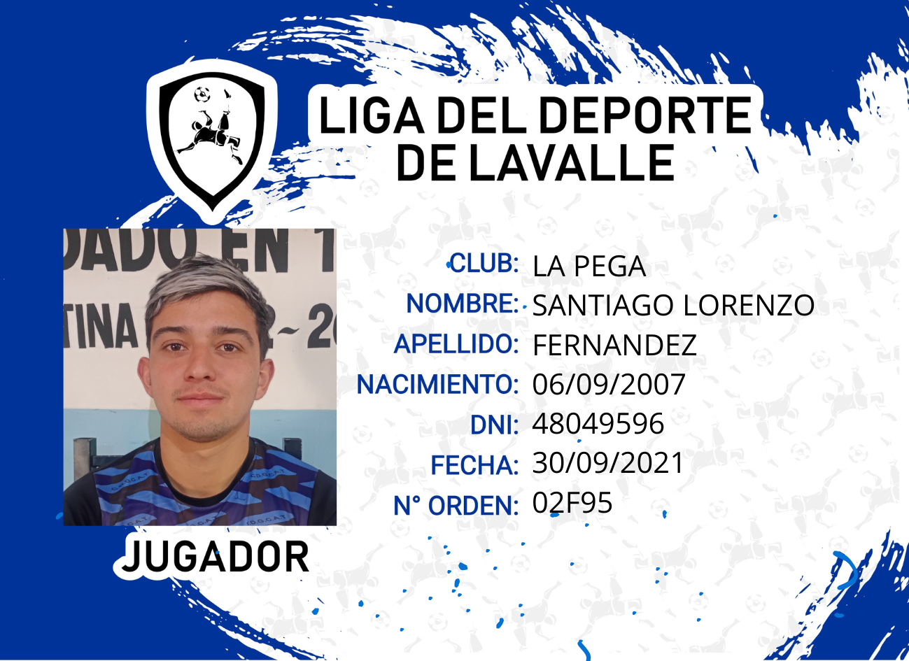 Foto carnet FERNANDEZ SANTIAGO LORENZO