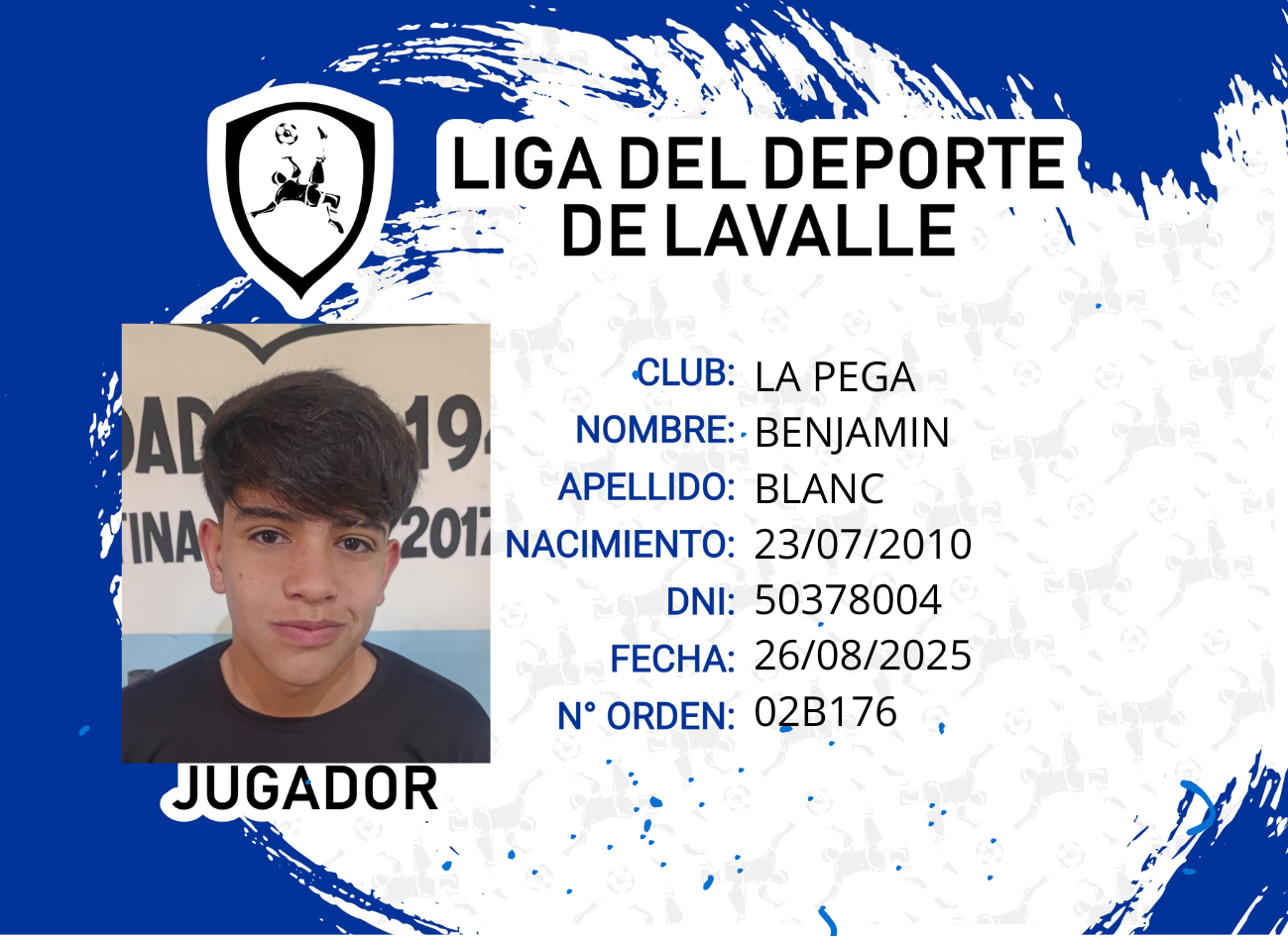 Foto carnet BLANC BENJAMIN