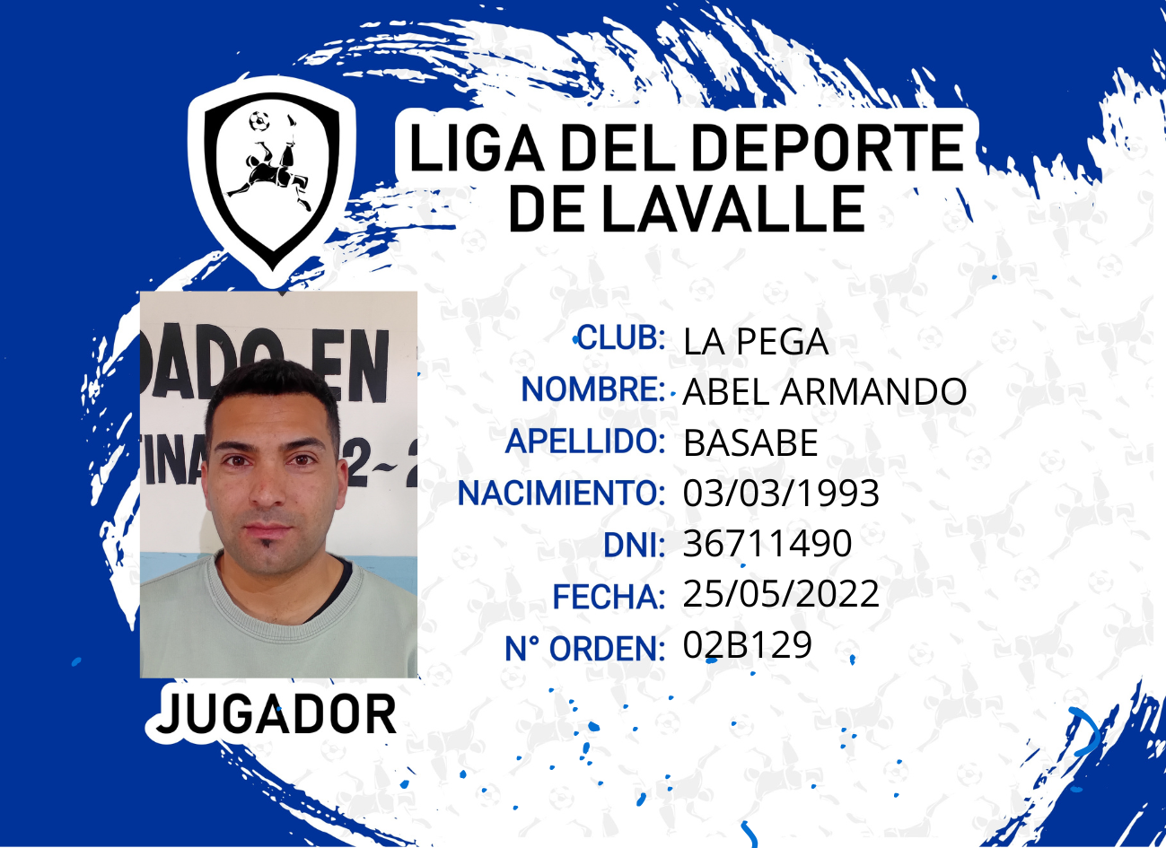 Foto carnet BASABE ABEL ARMANDO 
