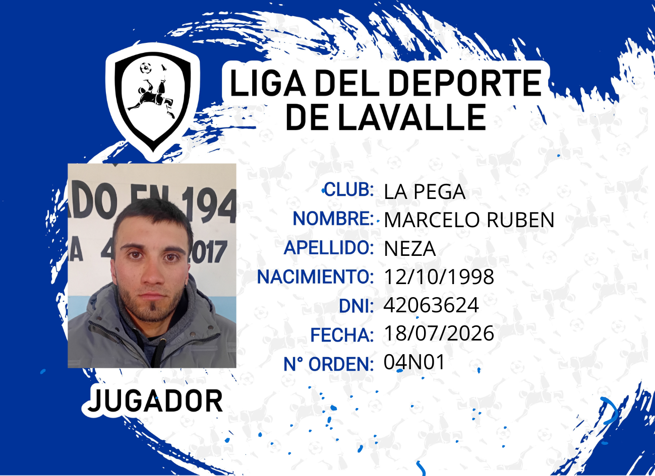 Foto carnet NEZA MARCELO