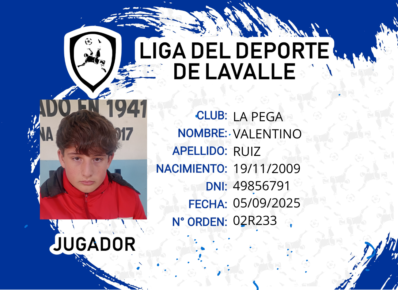 Foto carnet RUIZ VALENTINO