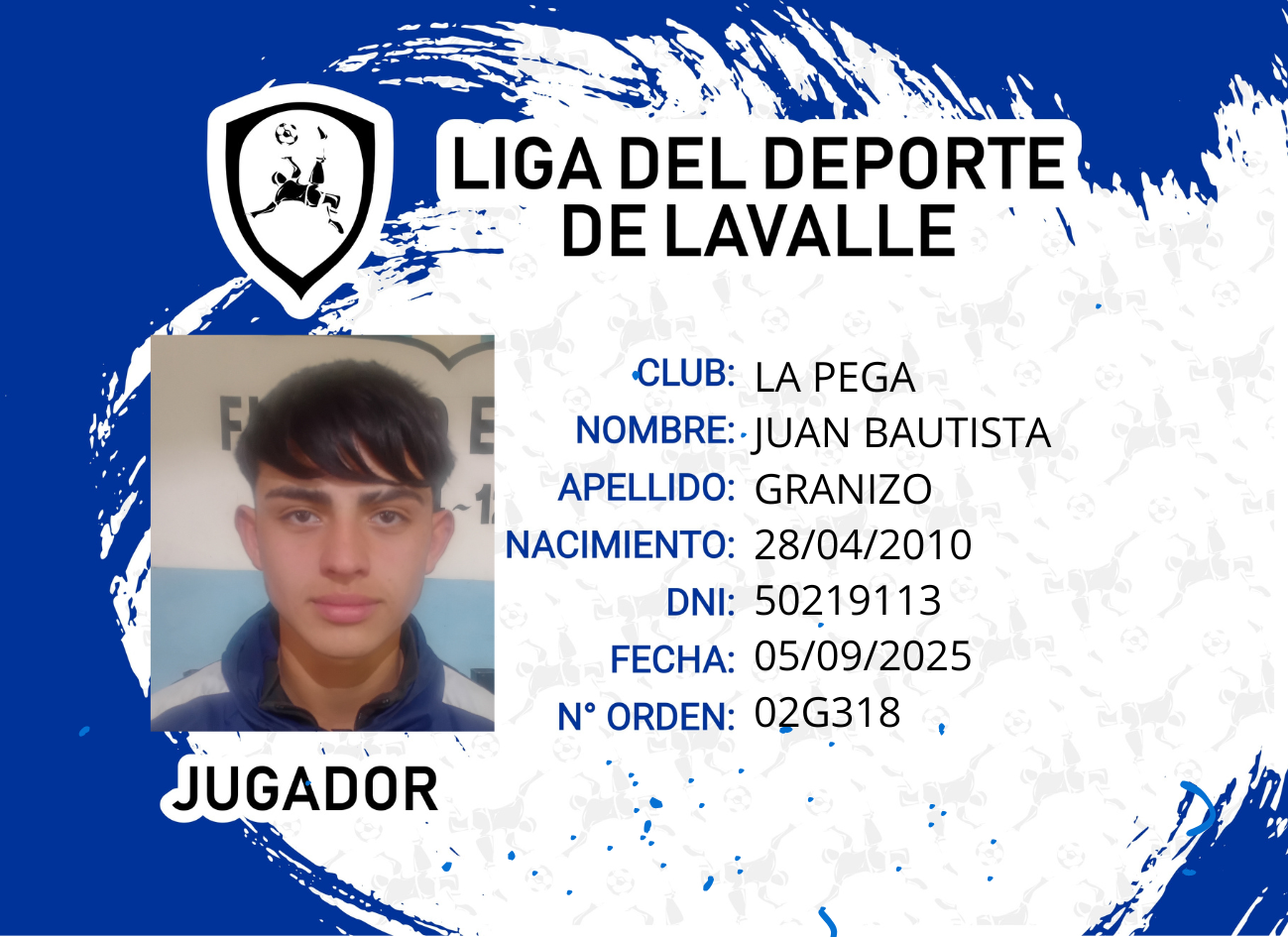Foto carnet GRANIZO JUAN BAUTISTA 