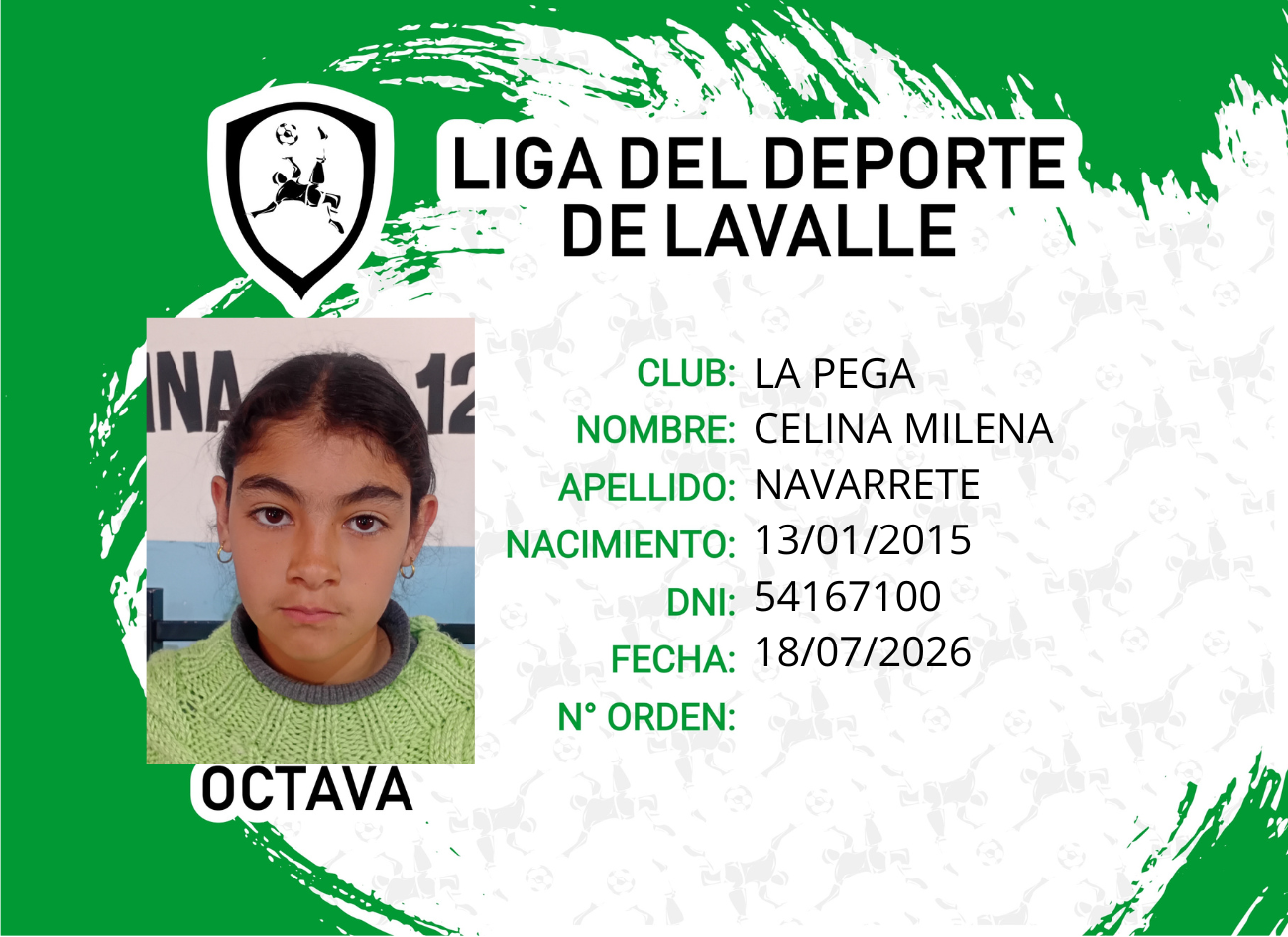 Foto carnet NAVARRETE CECILIA MILENA