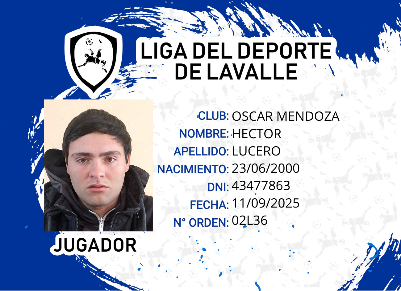 Foto carnet LUCERO HECTOR
