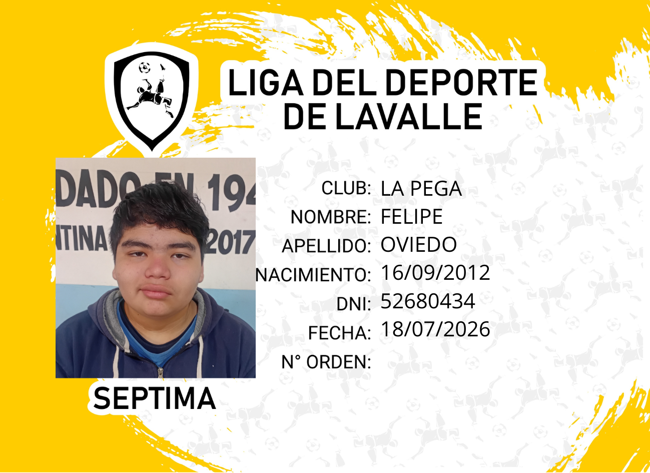 Foto carnet OVIEDO FELIPE