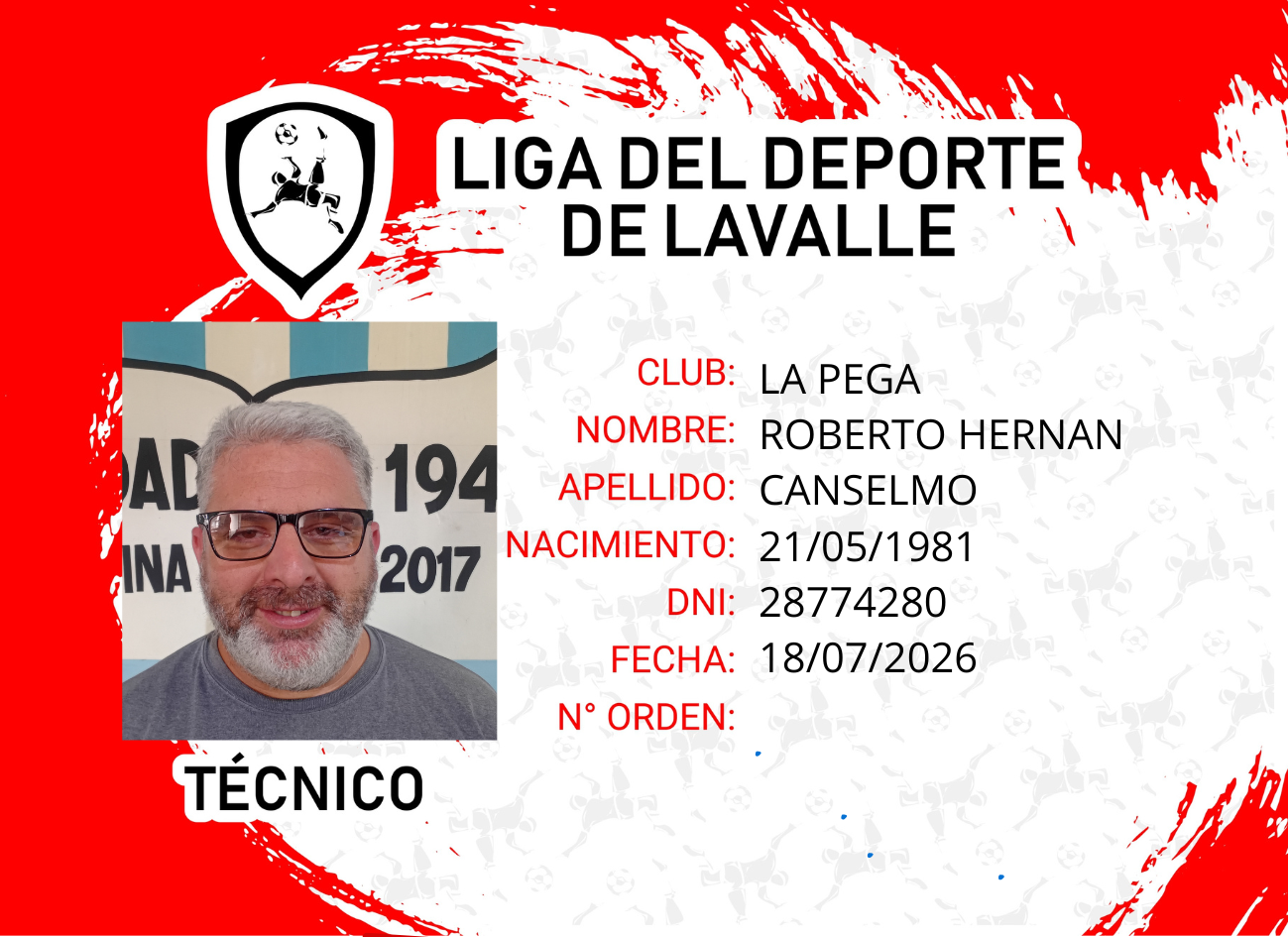 Foto carnet CANSELMO ROBERTO HERNAN