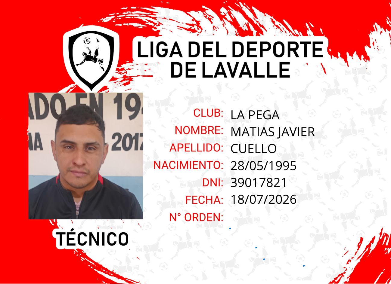 Foto carnet CUELLO MATIAS JAVIER
