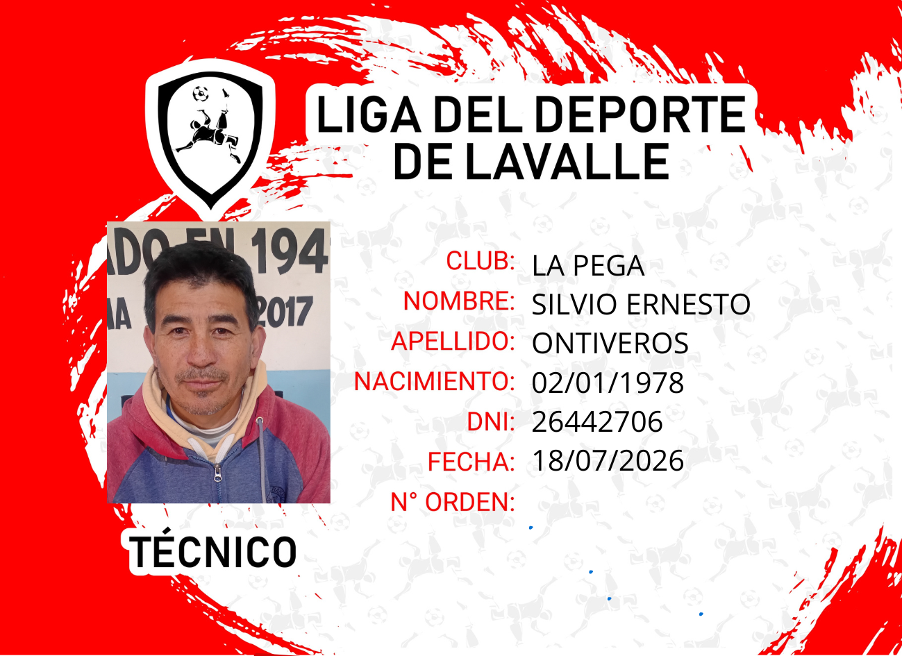 Foto carnet ONTIVEROS SILVIO ERNESTO