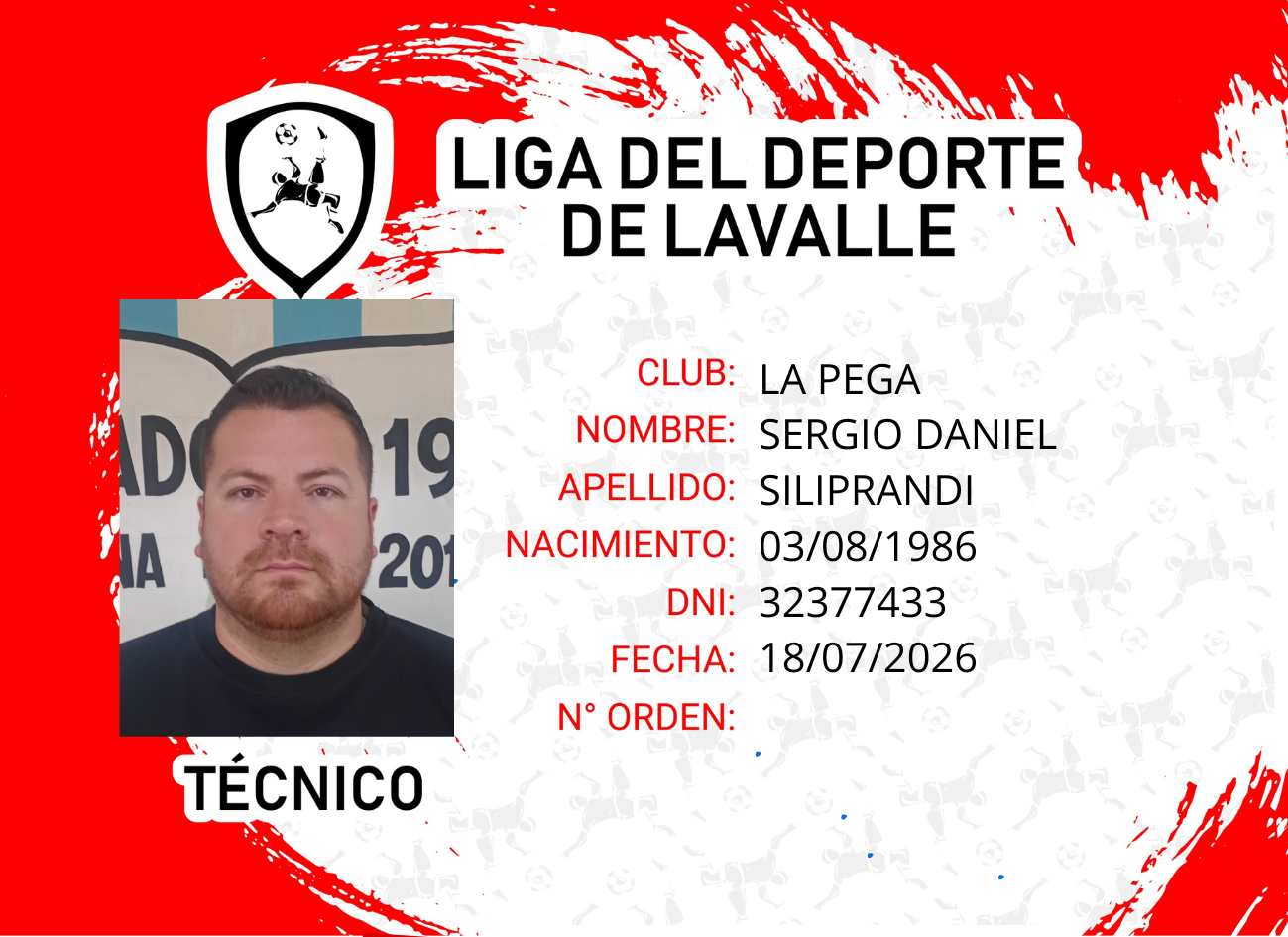 Foto carnet SILIPRANDI SERGIO DANIEL