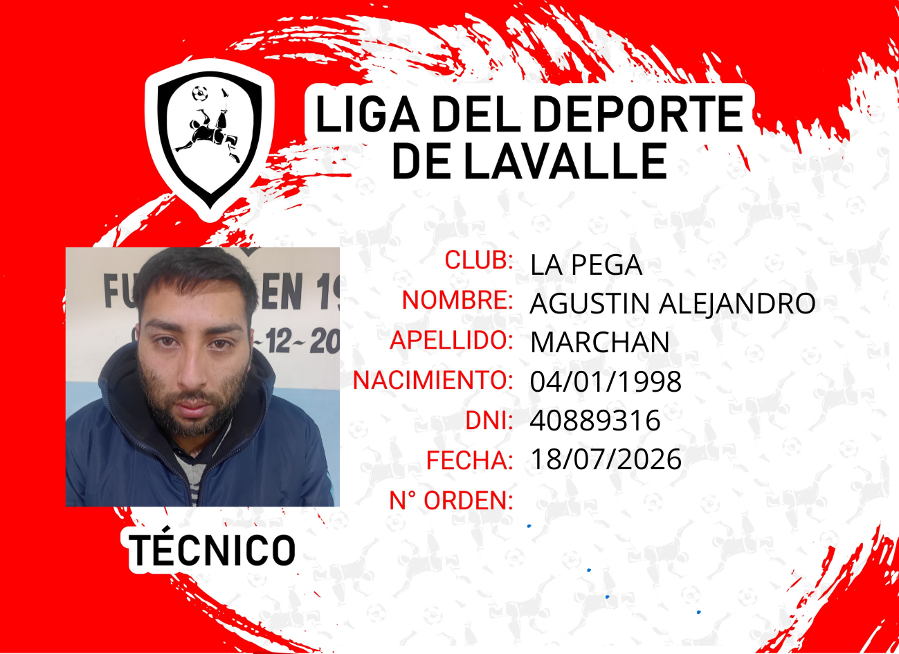 Foto carnet MARCHAN AGUSTIN ALEJANDRO