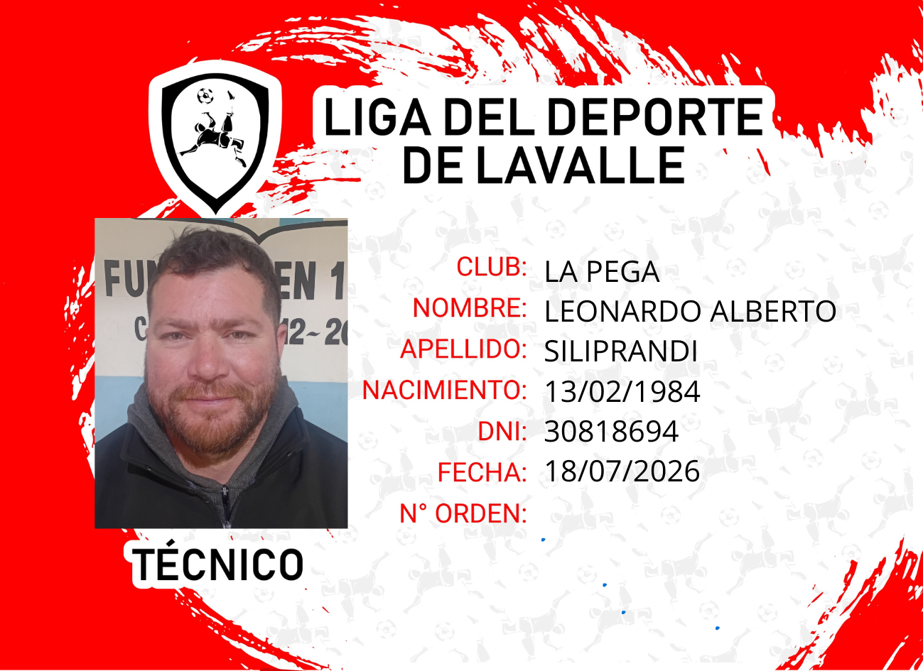 Foto carnet SILIPRANDI LEONARDO ALBERTO