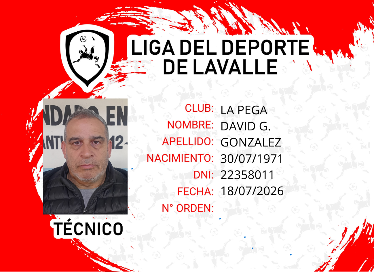 Foto carnet GONZALEZ DAVID 