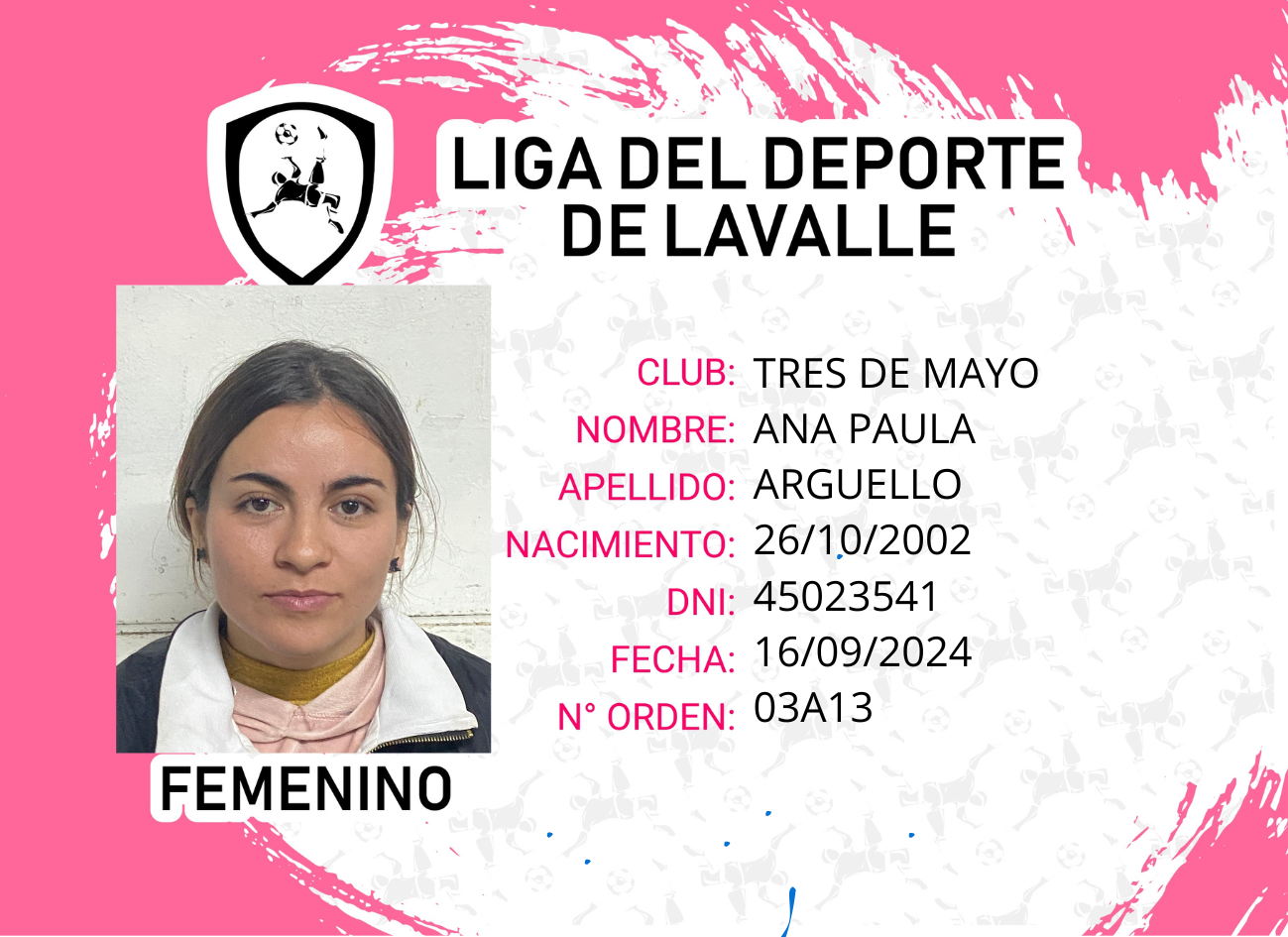 Foto carnet ARGUELLO ANA PAULA 