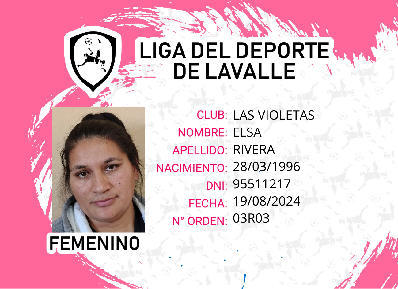 Foto carnet RIVERA ELSA