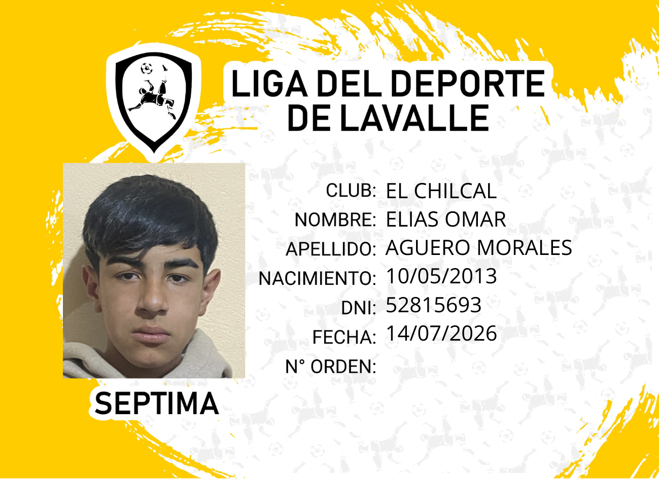 Foto carnet AGUERO MORALES, ELIAS OMAR