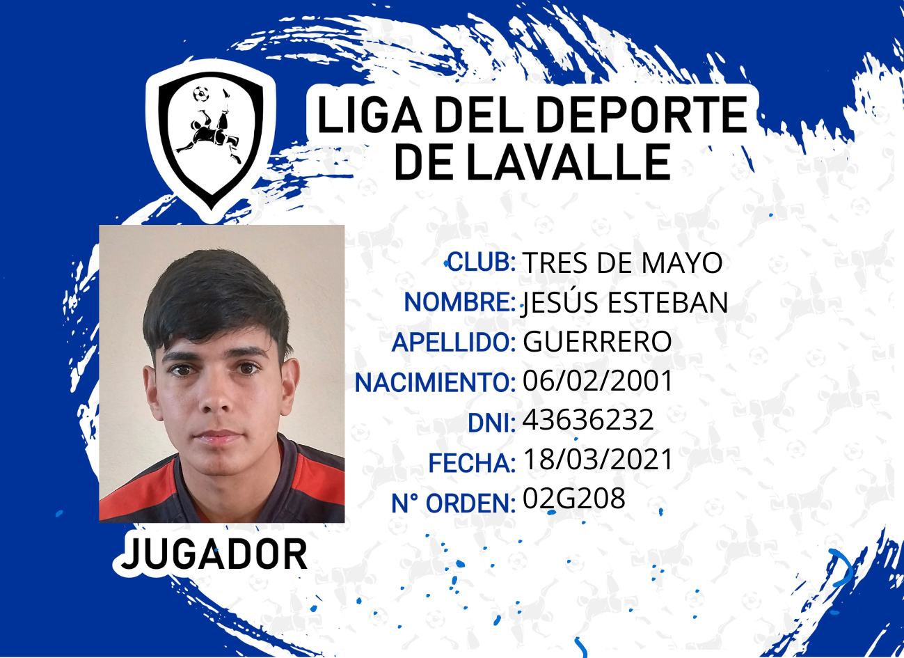 Foto carnet GUERRERO JESÚS ESTEBAN