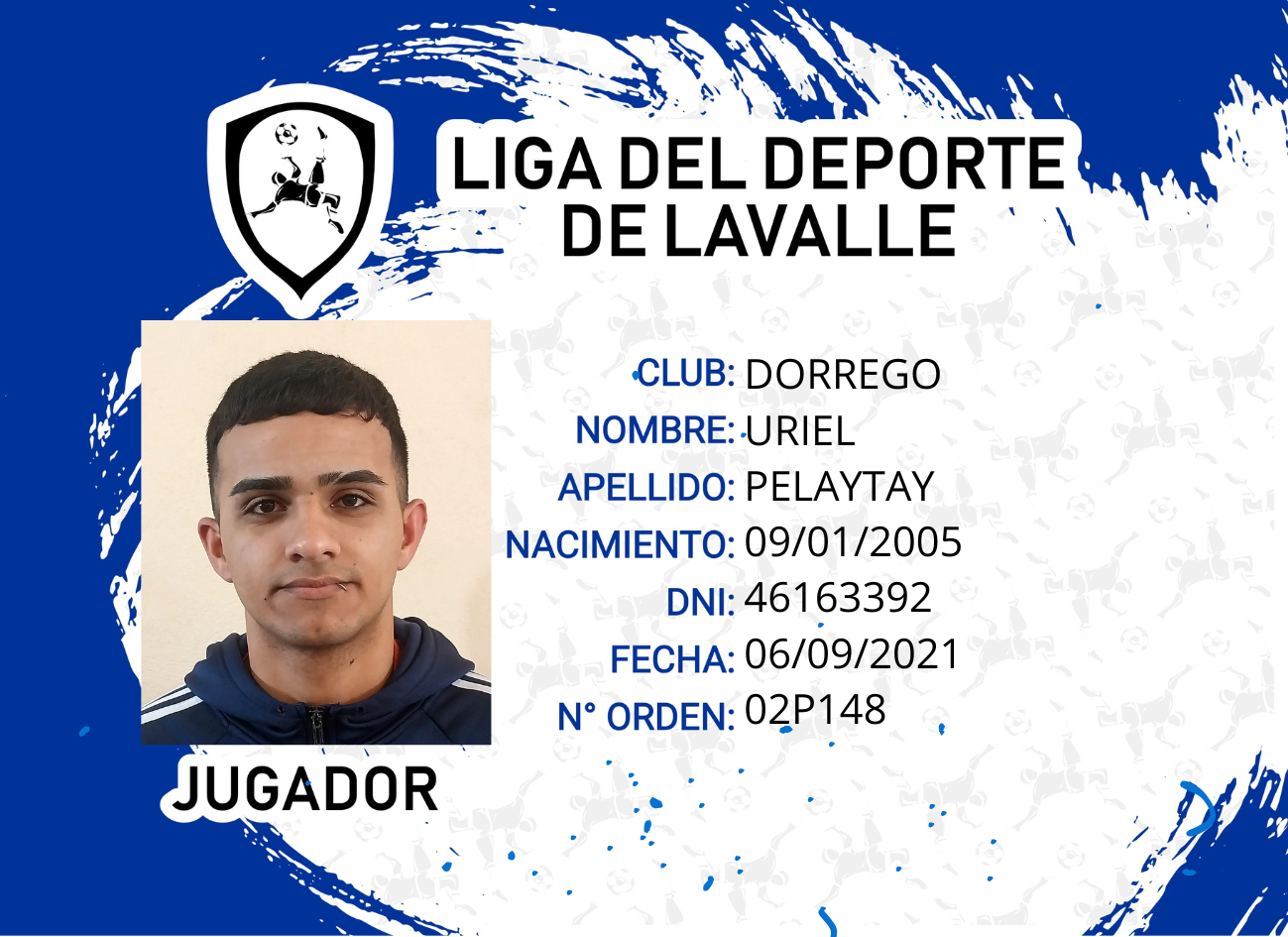 Foto carnet PELAYTAY URIEL