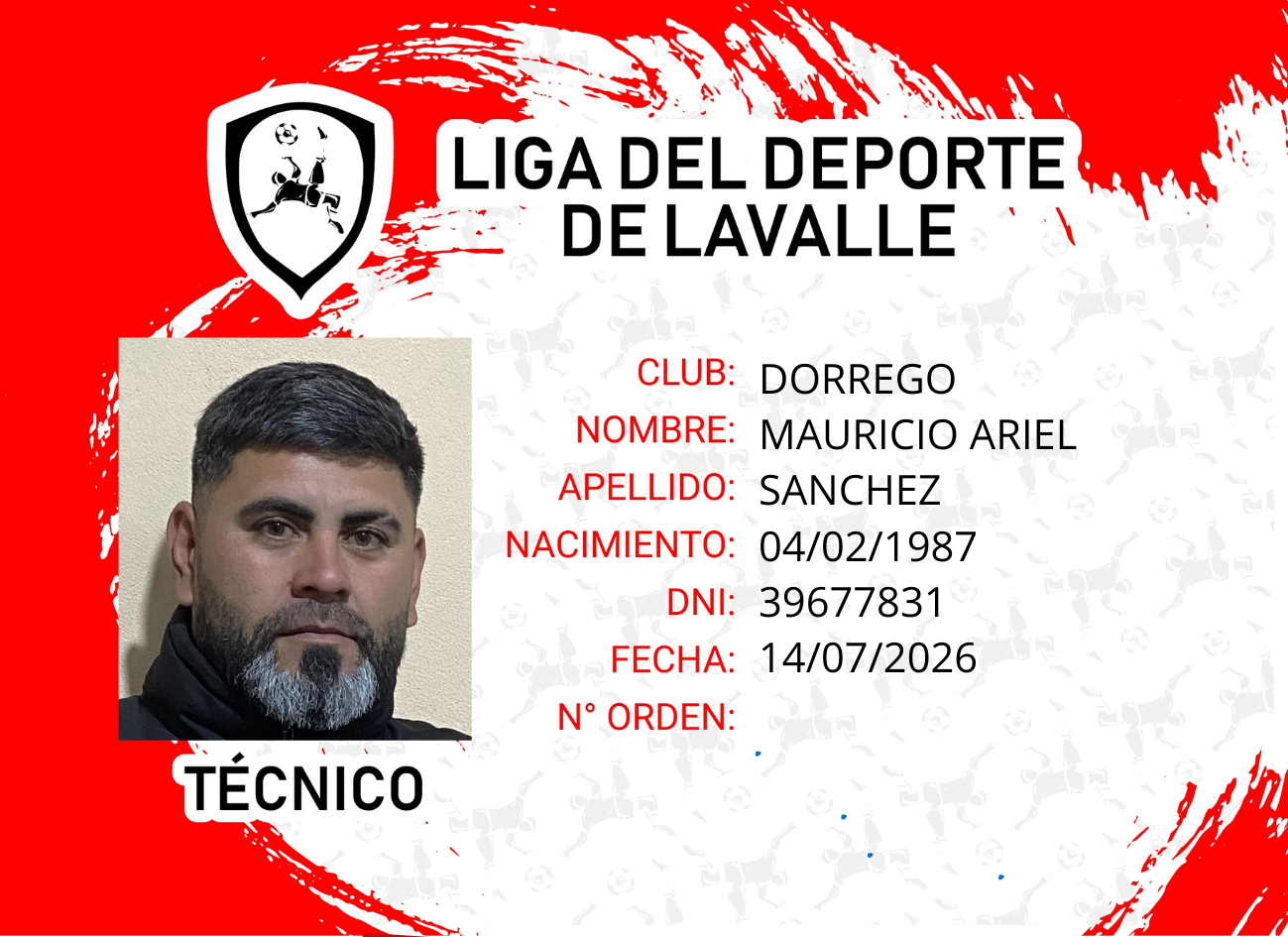 Foto carnet SANCHEZ, MAURICIO ARIEL