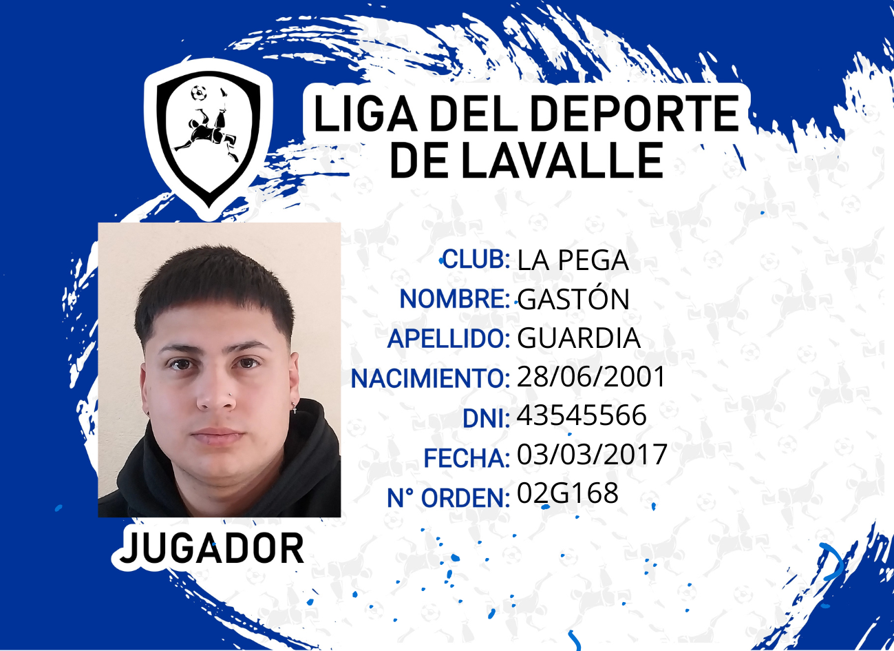 Foto carnet GUARDIA GASTÓN